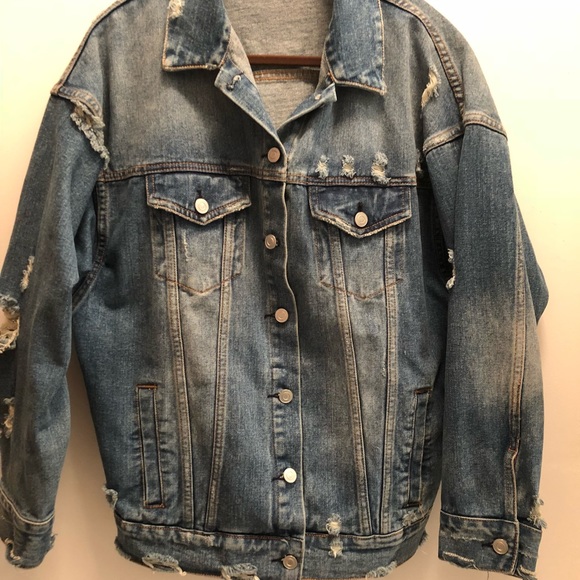 Lulus oversized denim jacket - Picture 4 of 6